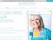 Tablet Screenshot of gwyngilliss.com